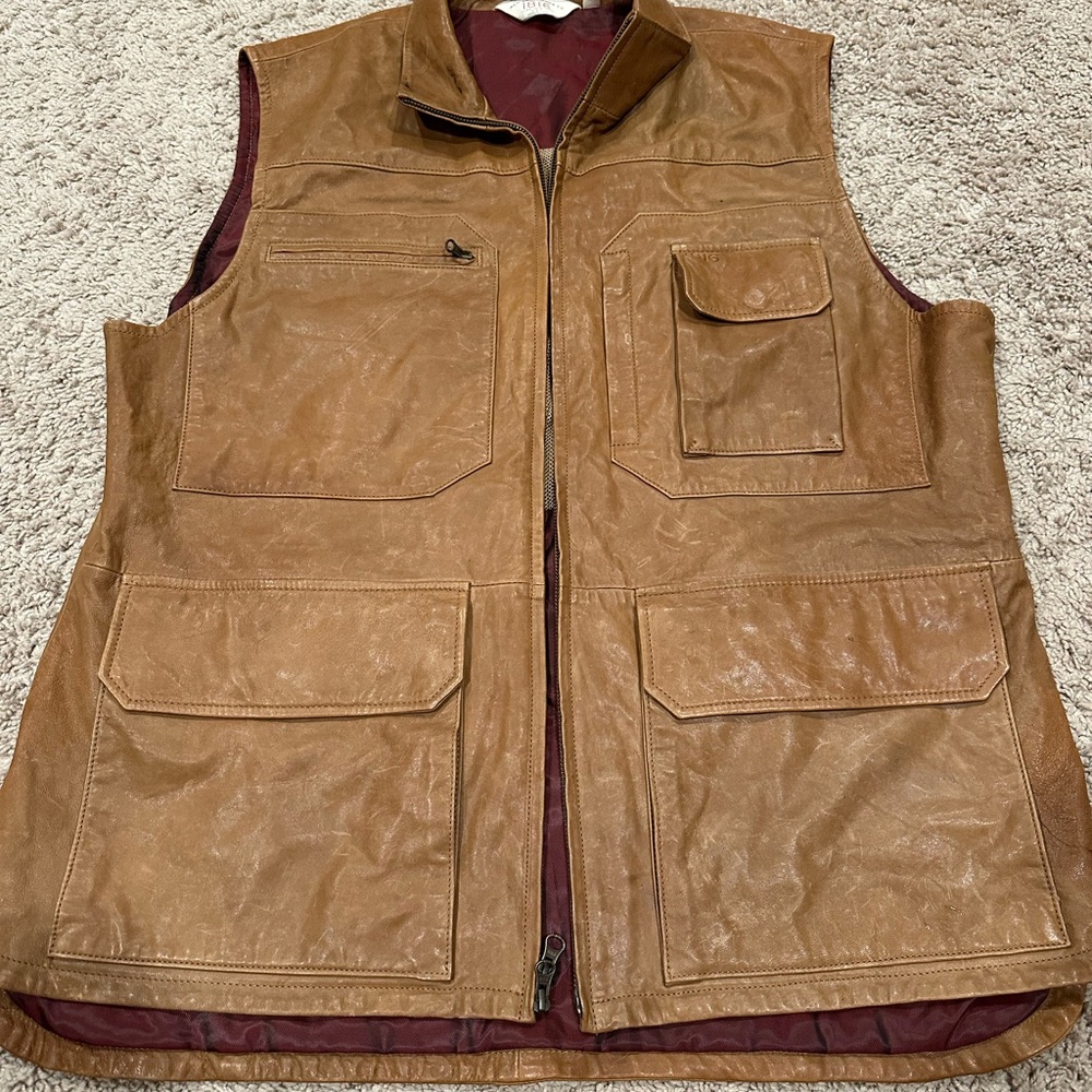 Remington Arms Co 1816 Expedition Leather Vest XL